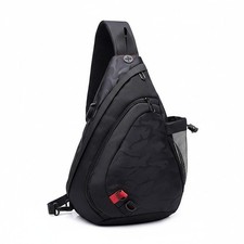 Men's Large Sling Bag Crossbody Water-resistant Chest Shoulder Bag Gym Travel+