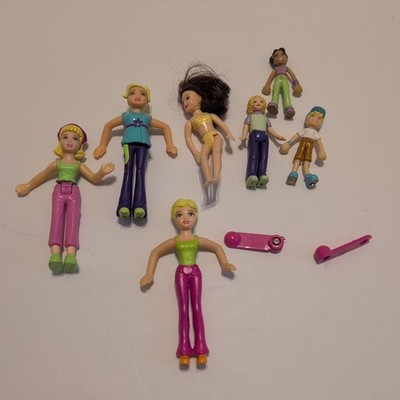 Lot Of 7 Random Polly Pocket Figures Sold As Is 