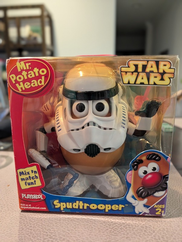 Star Wars Spudtrooper Mr Potato Head 2005 Playskool Hasbro New Stormtrooper NIB