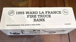 Ertl 1955 Ward La France Fire Truck Bank Die-Cast Metal Bank 1/30 3394