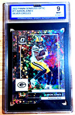 Aaron Jones /125 (GEM 9💎) 💥 - 2022 Panini Donruss Optic - Packers - Refractor
