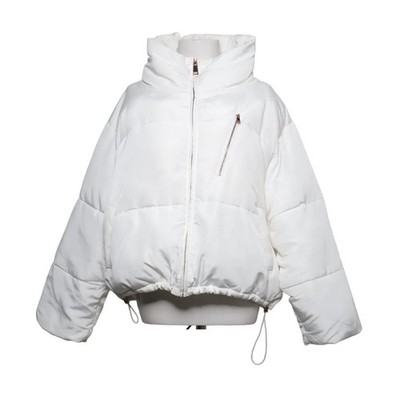 Zara Basic Outerwear, Winterjacke, Damen, Größe: XL, Weiß, Polyester #XC5