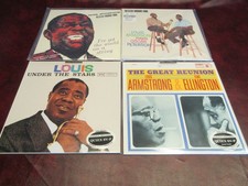 LOUIS ARMSTRONG VERIFIED CLASSIC RECORDS 33 & 1/3 RARE COLLECTORS 3 LPS + BONUS