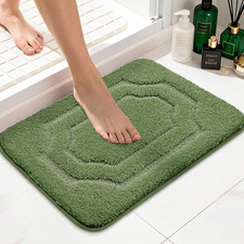 BEQHAUSE Bathroom Rugs Nonslip Bath Mat Soft  Absorbent Shaggy Bathroom Mats fo