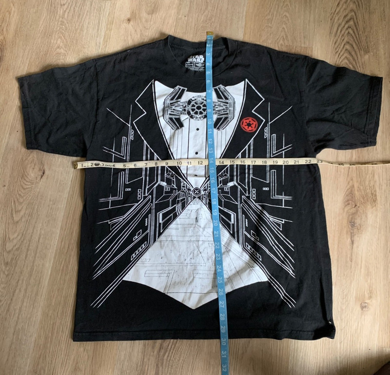 Mens T Shirt Graphic Print Star Wars Tuxedo Shirt Size XL Ships 