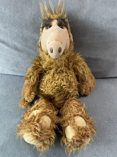 ALF Plush By Coleco Alien Productions 1986 Stuffed Alf Doll Vintage Pouch Bag