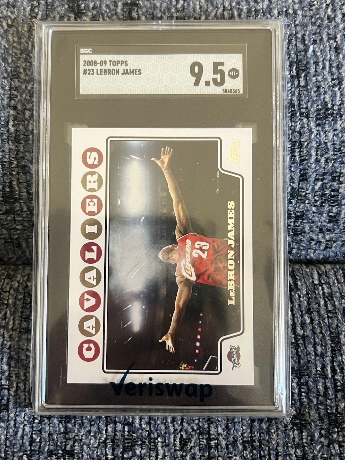 LEBRON JAMES 2008-09 Topps "Chalk Toss" Iconic #23 SGC 9.5 Low Pop