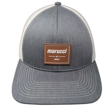 Marucci Trucker Hat Gray White OS Snapback Pro Series Patch Adjustable Baseball