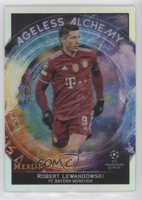 2021-22 Merlin Collection Chrome UEFA Club Competitions Robert Lewandowski 0h28