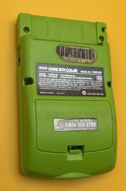 Nintendo Game Boy Color Handheld Console Kiwi Lime (CGB-001) w/ Tetris ~ WORKING