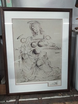 SALVADOR DALI ''MADONNA'' PRINT SIGNED NUMBER 139/500 FRAMED 