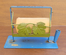 Bloc de notas de hiedra de metal de suministros de oficina vintage soporte para rollos de papel con soporte para bolígrafo