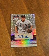 Luken Baker 2015 USA Baseball Platinum Auto #69 TCU Diamondbacks Cardinals 5/5