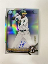 2022 Bowman Chrome - Junior Perez Refractor Auto  /499 (AU, RC)