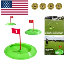 Pure Putt Challenge - Portable 3-Pack Putting Cups for Indoor & Outdoor Practice
