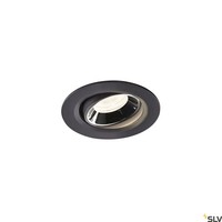 Einbauleuchten Led 1X7W 750LM IP20 4000K Chrom Schwarz Modern