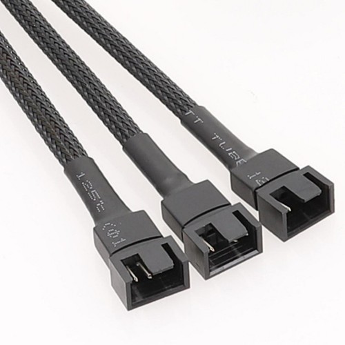 2Pcs 3/2/1 Way 4Pin Fan Splitter Extension Cable Fan Converters for Computer Fan - Afbeelding 7 van 11
