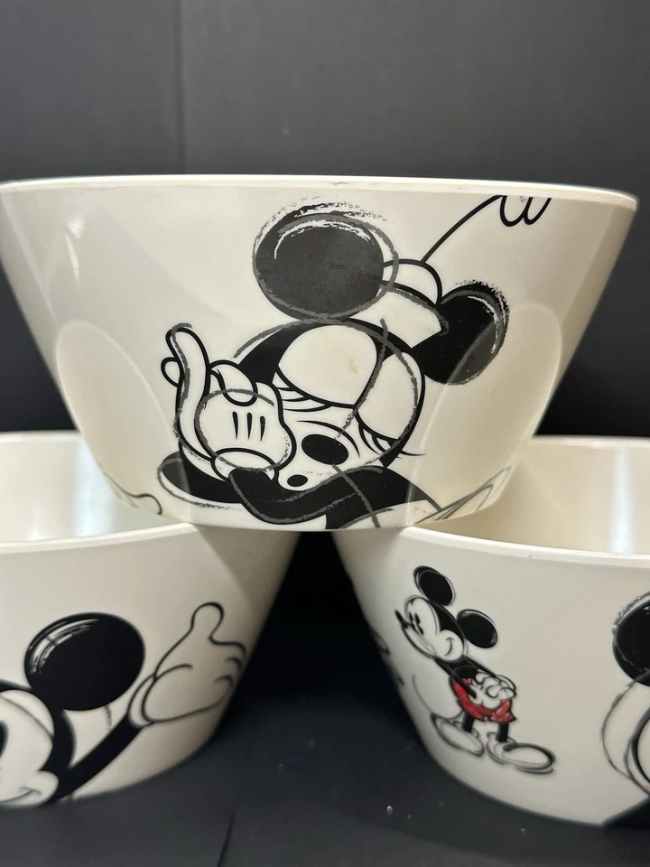 3 ZAK! Diseños Disney Mickey Mouse y Minnie Sketch Cereal-Helado-Sopa Cuencos Foto 3 de 4