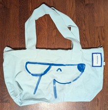 We Rate Dogs, Tell Your Dog I Said Hi, LT Blue tote bag, Canvas, NWT 100 Cotton