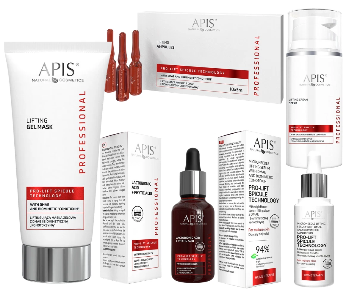 Apis ProLift Spicule Technology Face Lifting Ampoules Mask Cream Acid or Serum