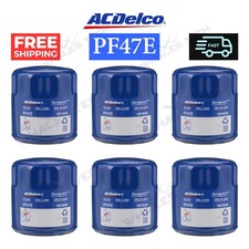 Acdelco Oil Filter Gm Original Equipment Pf47e 6 Pack Free Shipping