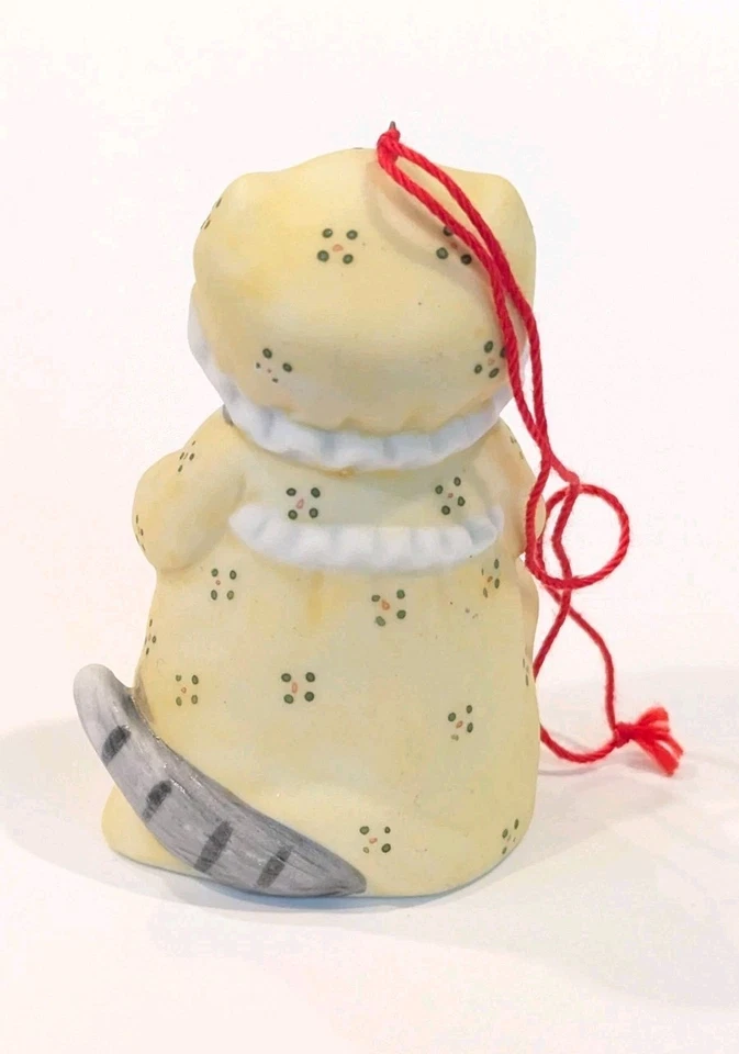 Vintage Lot Of 2 Kitty Cucumber Ornaments Schmid Shackman Fraser 1985 - Image 4 of 4