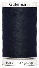 Black Polyester Sewing Thread 100 Long Staple All Purpose Made in Germany
