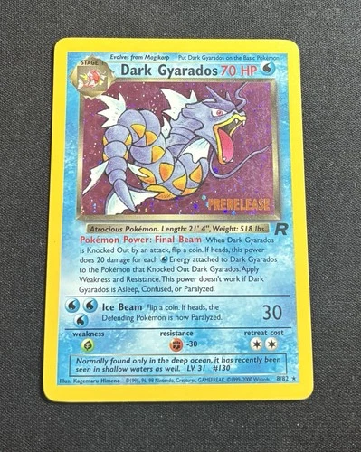 Dark Gyarados - 8/82 - Team Rocket - Prerelease Promo -