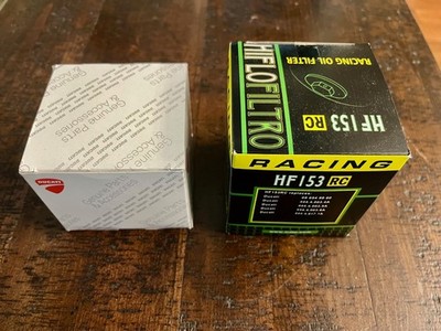 Genuine OEM Ducati Engine Oil Filter Cartridge 44440039A - HIFLO FILTRO HF153RC