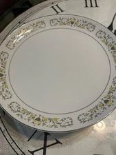 VINTAGE STERLING FINE CHINA FLORENTINE . 12 1/4 ROUND SERVING PLATER.
