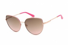 New Guess GU7784 28G Shiny Rose Gold/Brown Mirror 59-17-140 Sunglasses