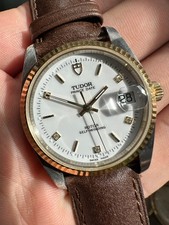 Tudor prince date mint condition amazing dial ref 74033 on leather strap