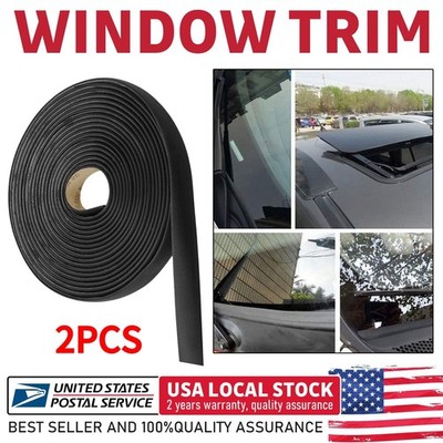 New Premium 2PCS 20mm x 4M Auto Window Seal Waterproof EPDM Weatherstrip Trim