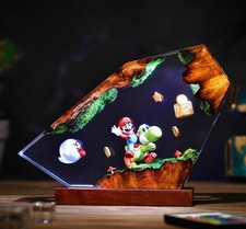 Super Mario Resin Lamp, Mario Decor, Gift for...
