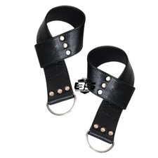 Premium Genuine Leather Wrist, Ankle  Thigh Cuff Set   Adjustable Lockable Leat