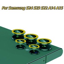 For Samsung Galaxy S24 S23 Ultra Glass Protector Ring Cool Luminous Lens Camera