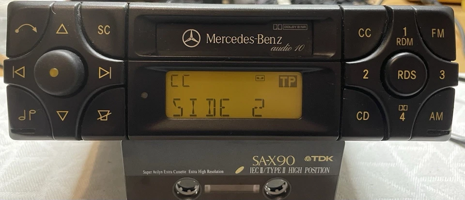 MERCEDES BENZ AUDIO 10 BE3100 Autoradio R129 W124 W140 W210 TOP Oldtimer - Bild 2 von 4