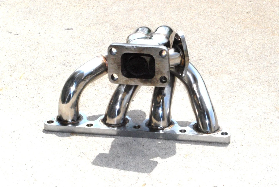 Colector turbo tubular de acero inoxidable para Honda CRX /88-00 Civic D15/D16 88-91 Foto 3 de 4