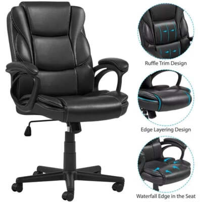 Bonded Leather Walmart Office Chairs In Stock Advantage Extended