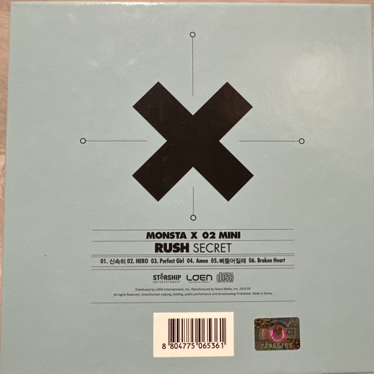 MONSTA X All Signed Album Rush | eBay