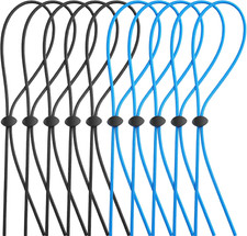 10 Set Swim Goggle Bungee Straps Adjustable Replacement Cord with Lock