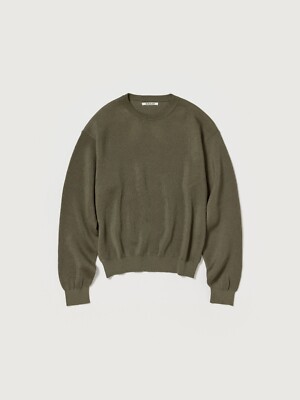 auralee 25ss FLAT YARN RIB KNIT P/O サイズ4 AURALEE Flat Yarn Rib Knit P/O Khaki | HAVEN