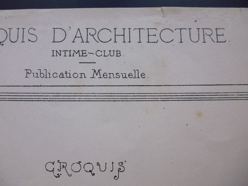 croquis architecture 5ème année Août 1871 :croquis d'un voyage en Normandie - Picture 8 of 10