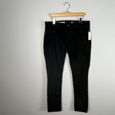 NWT Anthro Pilcro  the Letterpress Serif Skinny Jeans Black Velvet Women Sz 31