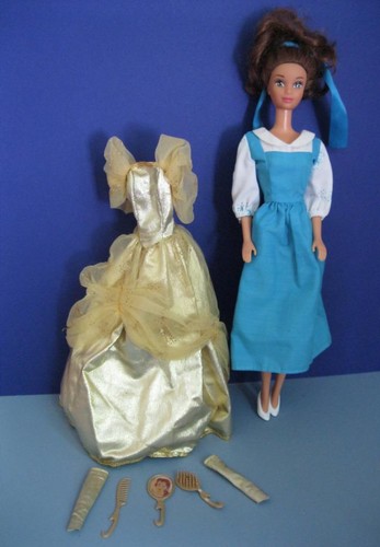 Beauty And The Beast Belle Doll Village Blue Dress Apron Shoe 1991 Mattel Disney Ebay Beauty And The Beast Belle Doll Village Blue Dress Apron Shoe 1991 Mattel Disney Ebay