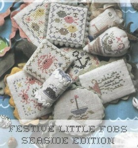 Festive Little Fobs Seaside Edition Nautical Crab Counted Cross Stitch Pattern Ebay