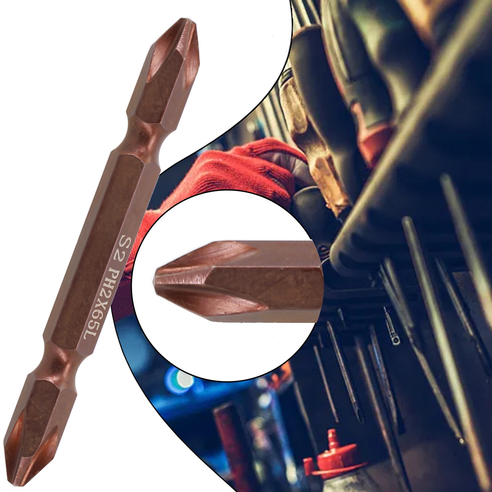 Versatile PH2 Electric Screwdriver Bit for Pneumatic or Electric