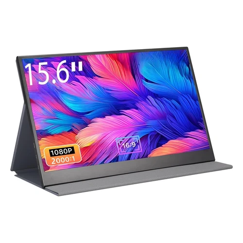 15,6 Zoll Portable Monitor 1920x1080 Bildschirm HDMI/USB C Lautsprecher