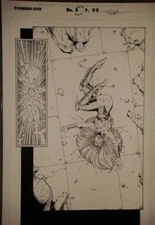 ROB LIEFELD'S YOUNGBLOOD VOL 2 #3 PAGE 22 TODD NAUCK ORIGINAL ART SPLASH PAGE
