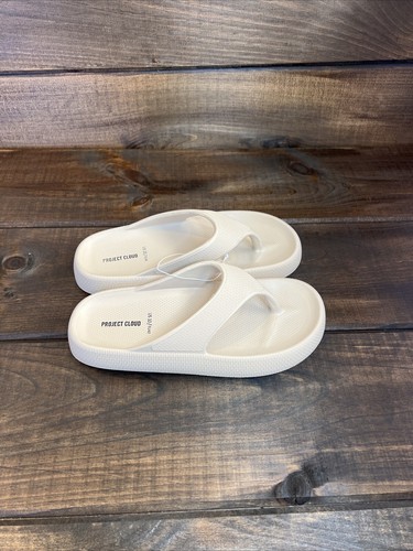 NEW Project Cloud ‘Pillow’ Beige Flip Flop Sandals Women Size 10 - Picture 5 of 13